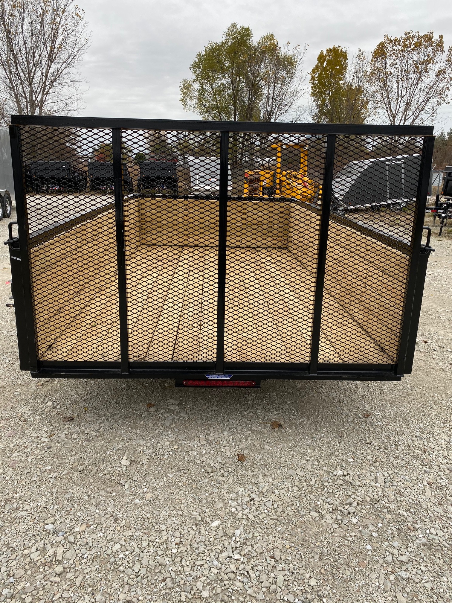 AMO 76in X 12ft Steel Utility Trailer with Ramp Gate